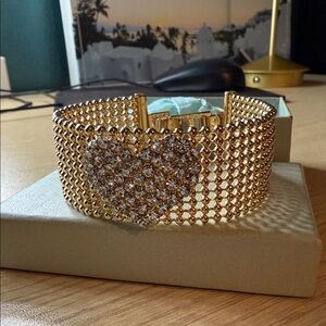 Radiant Gold Heart Bracelet